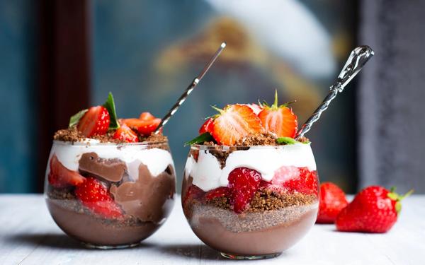 Recette parfait fraise et chocolat