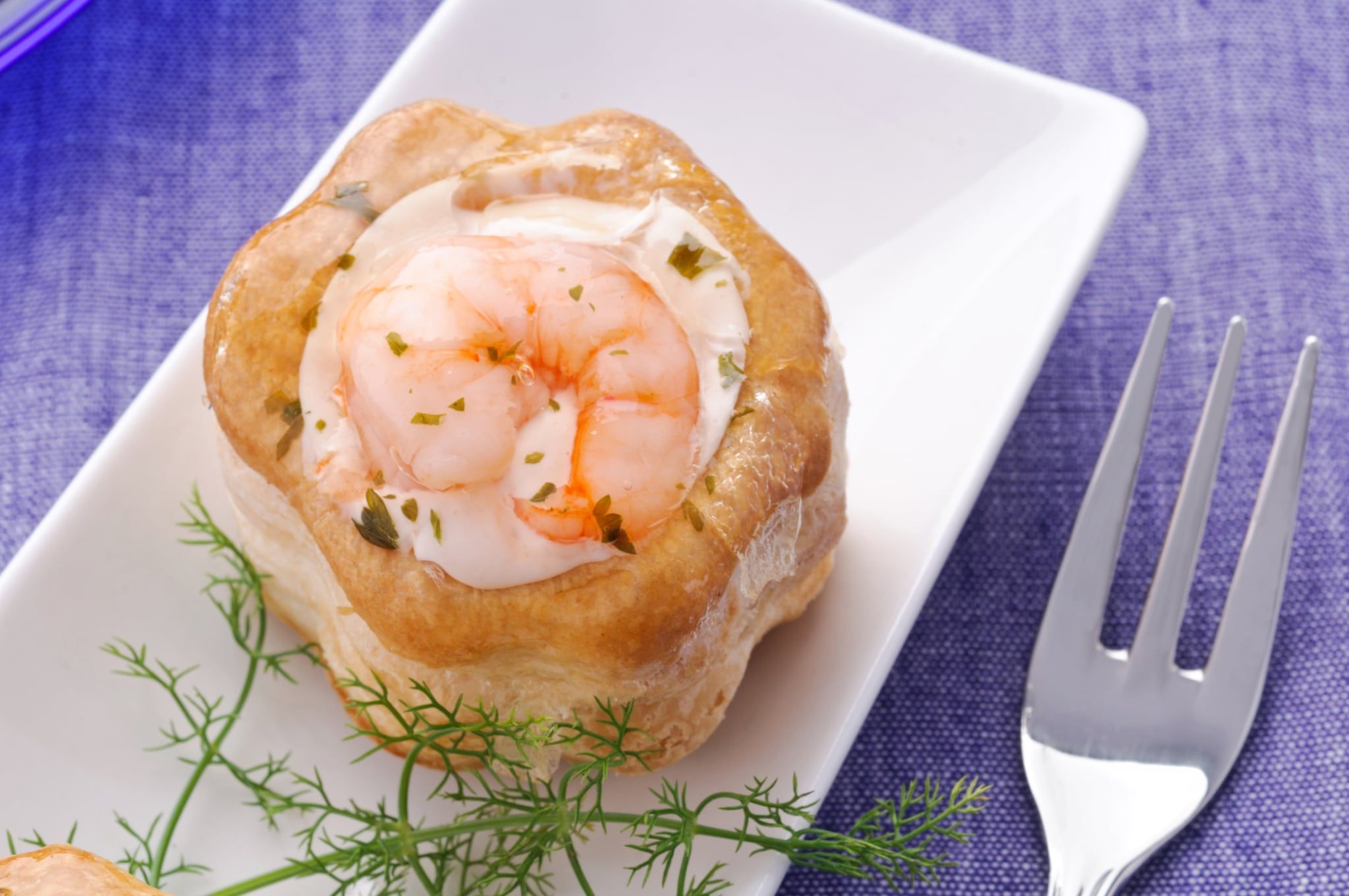 Vol-au-vent aux crevettes