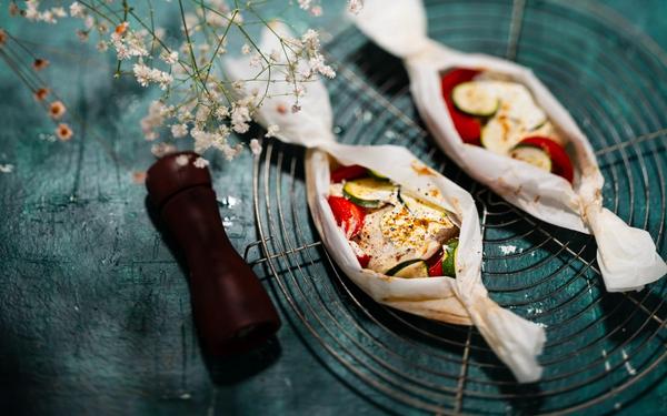 Papillotes de cabillaud sucrées-salées