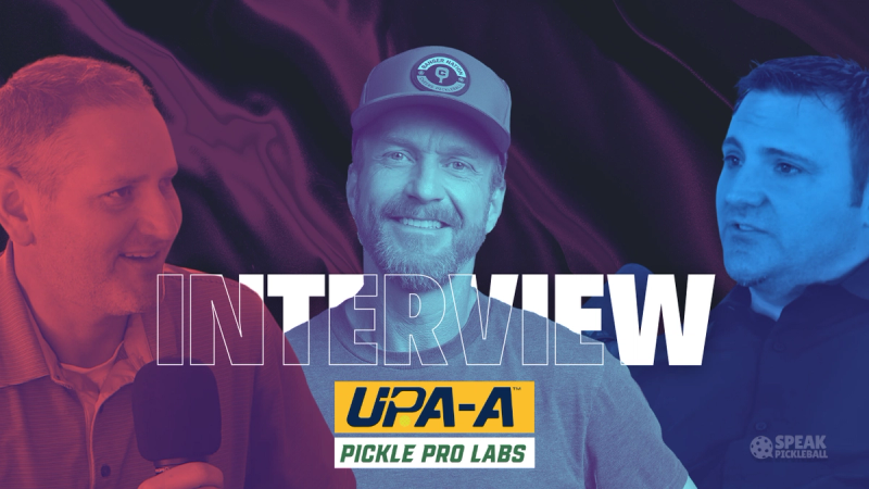 Three interview portraits side by side under the word INTERVIEW, with the UPA-A and Pickle Pro Labs logos.
