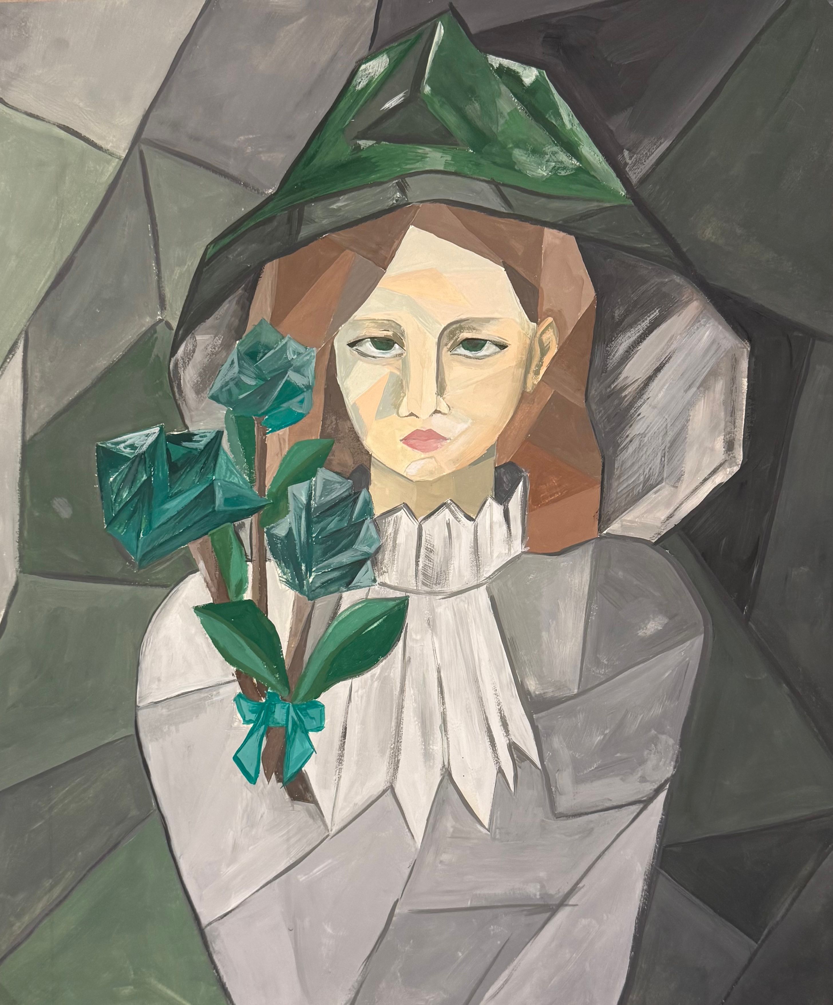 Woman with Flowers
