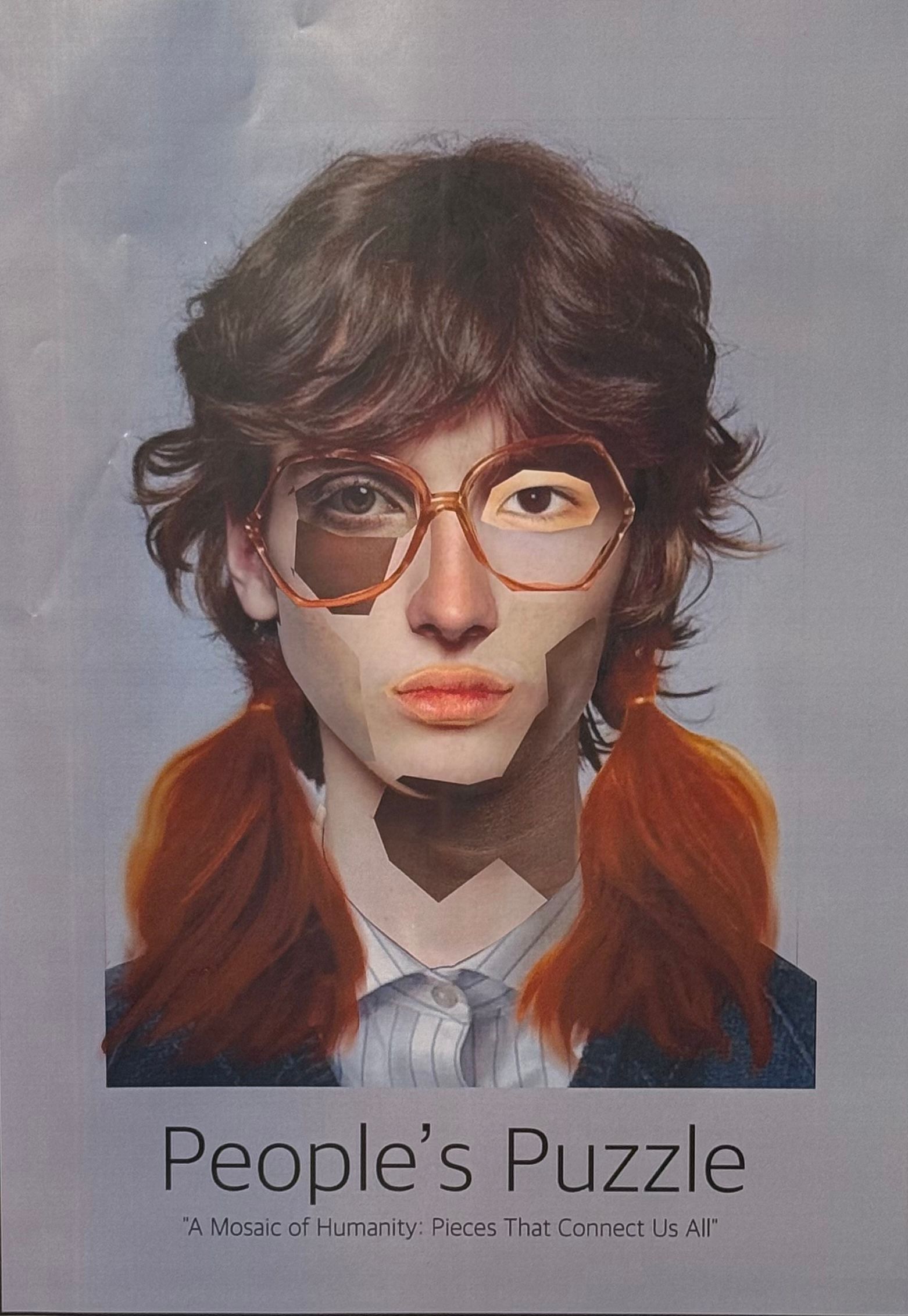 People’s Puzzle. A Mosaic of Humanity. Pieces That Connect Us All