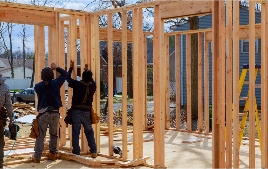 Framing a Home Addition in Central Alberta - Green Ladder Contractors, Red Deer and Central Alberta