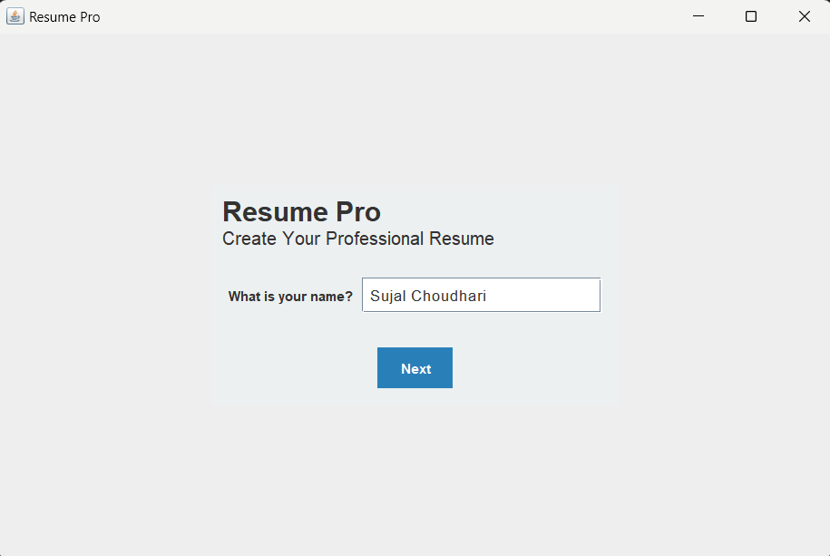 project image of Resume Pro