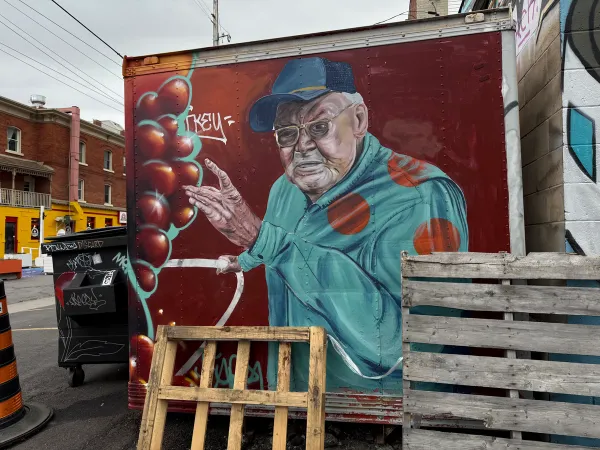Mural by The Higher Ups with Pat Buck, Dan Metcalfe at 361-363 MacLaren St Ottawa by The Higher Ups