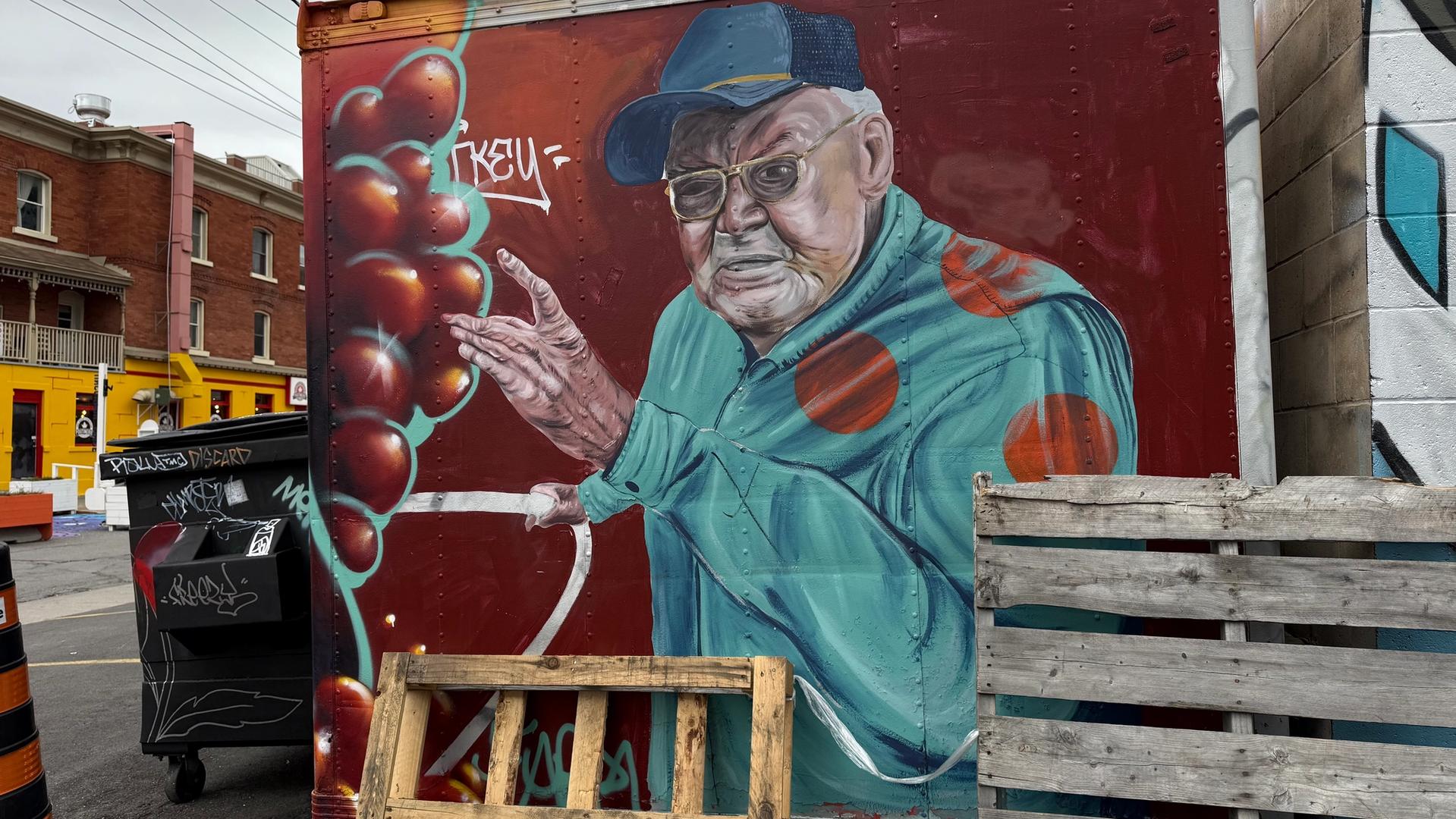 Ottawa street art mural by The Higher Ups Dan Metcalfe and Pat Buck at 361-363 MacLaren Street in Centretown