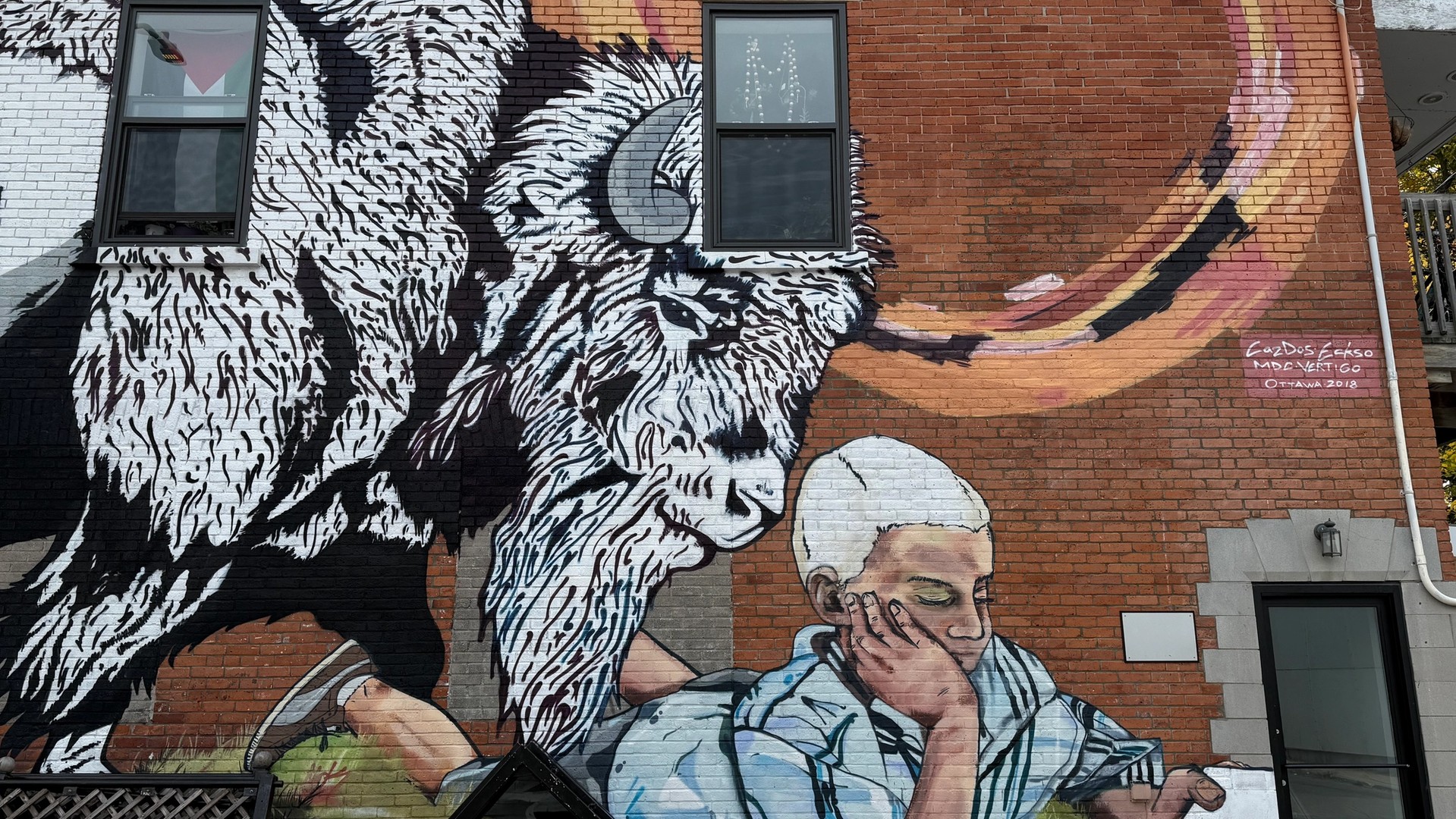Lecture sauvage mural in The Glebe by Vertigo