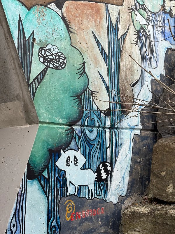 Beaverbrook Underpass street art mural photo 1