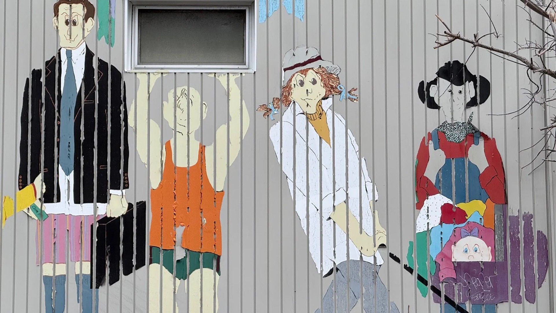 Untitled by Unknown - Mural in Wellington Village, Ontario