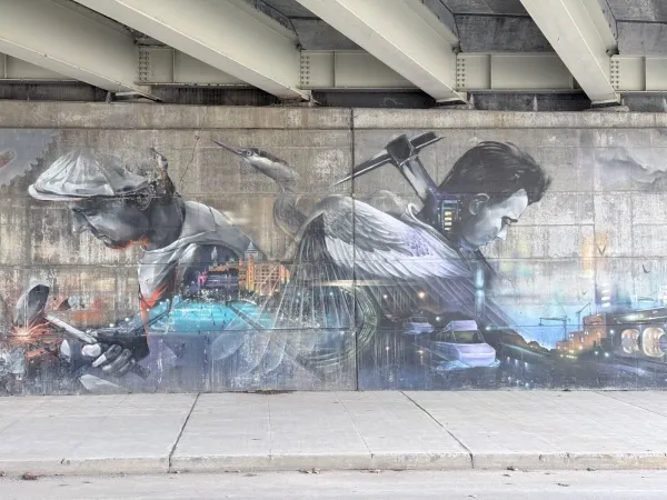 Murale au 48 Rideau Canal Eastern Pathway by Unknown / Inconnu