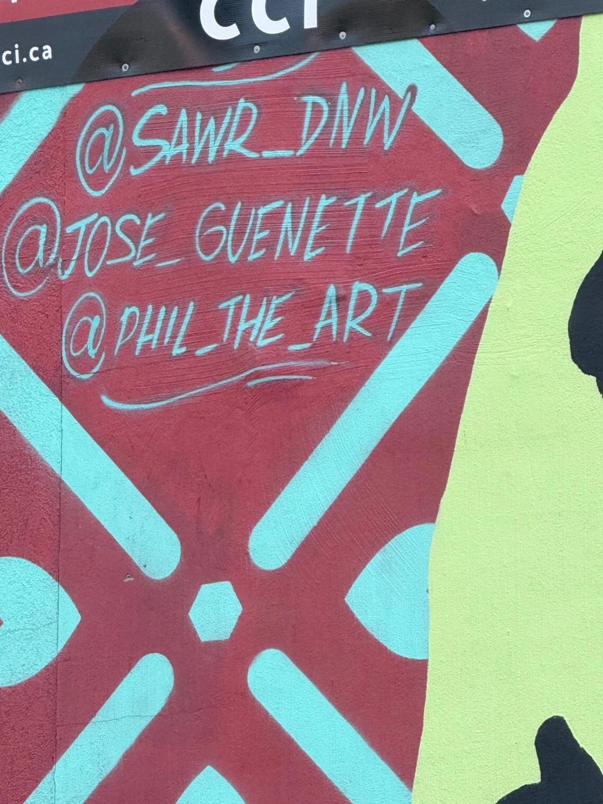 Traces by José Guénette - Street art mural in Hull, Ottawa, Ontario