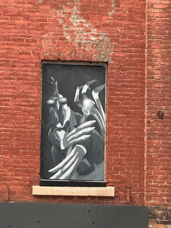 Ghost band street art mural photo 3