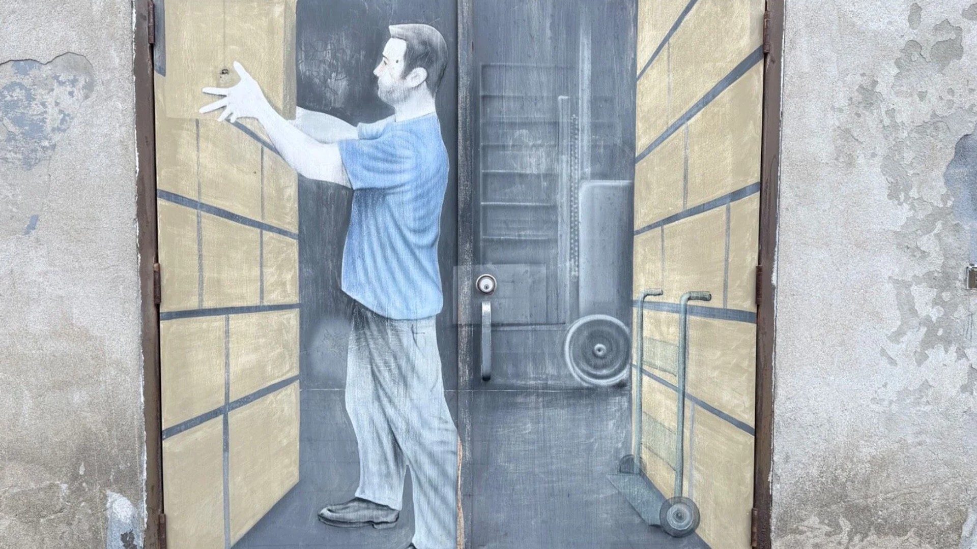 Mural artwork by Shaun McInnis - Street art in Westboro Beach, Ottawa, Ontario