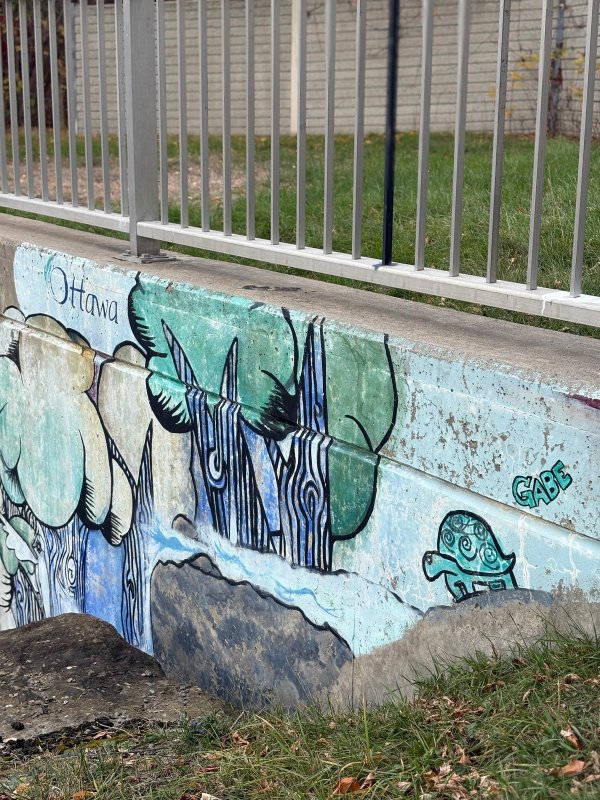 Beaverbrook Underpass street art mural photo 3