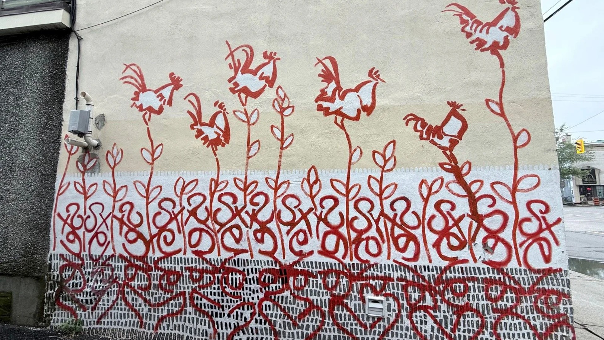The Rooster Steakhouse 1961 - Street art mural in Centretown, Ottawa, Ontario