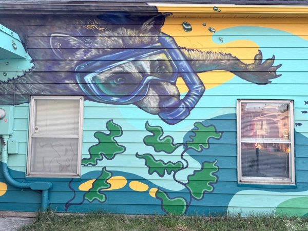 A River’s Memory by Stephanie Babij - Street art mural in Hull, Ottawa, Ontario