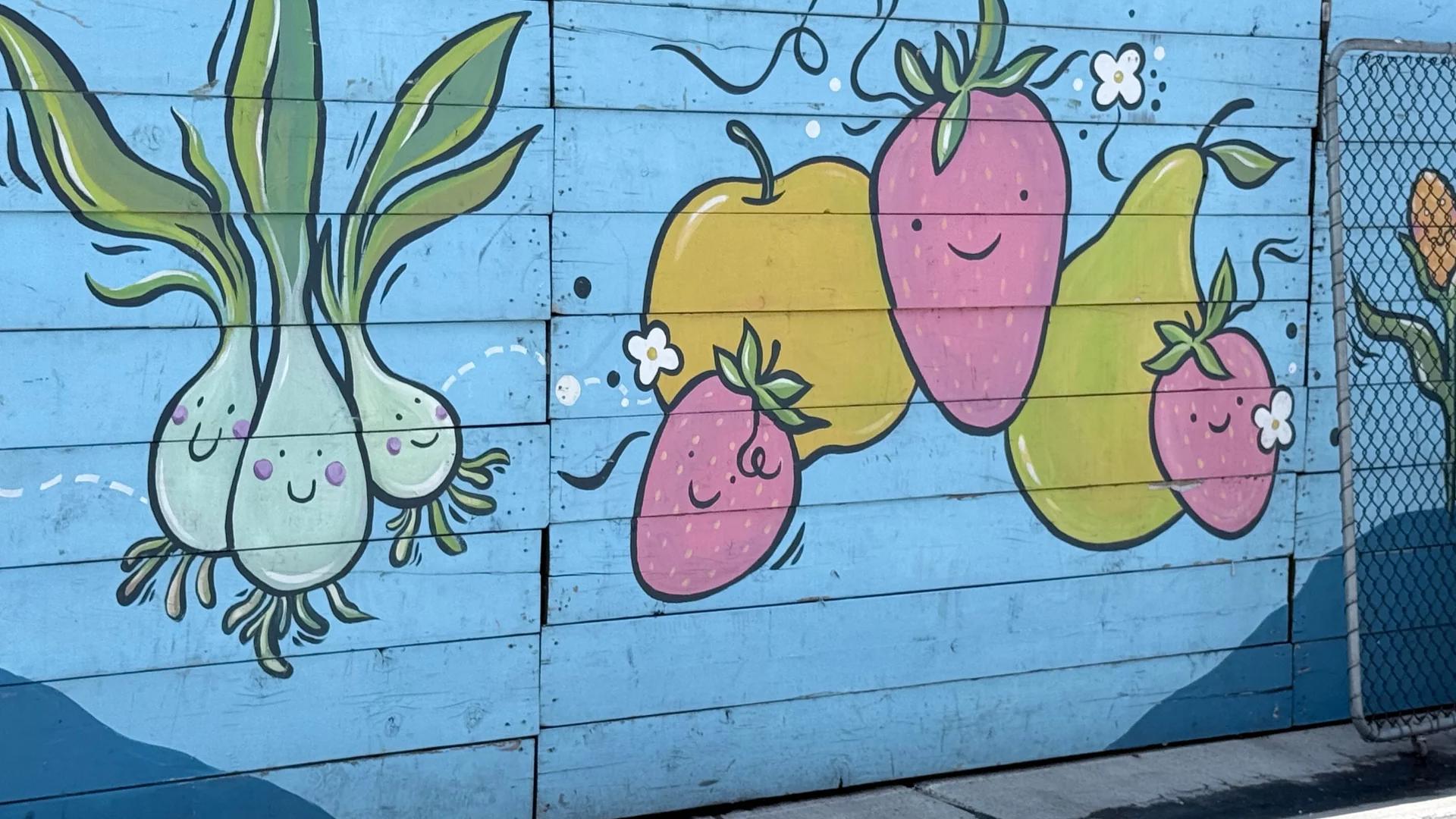 Mural artwork by Kasia Niton - Street art in Byward Market, Ottawa, Ontario