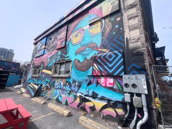 Public mural artwork in Hull, Ottawa - Street art scene
