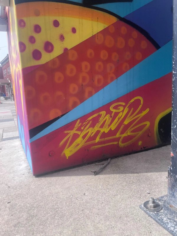 Public mural artwork in Hull, Ottawa - Street art scene