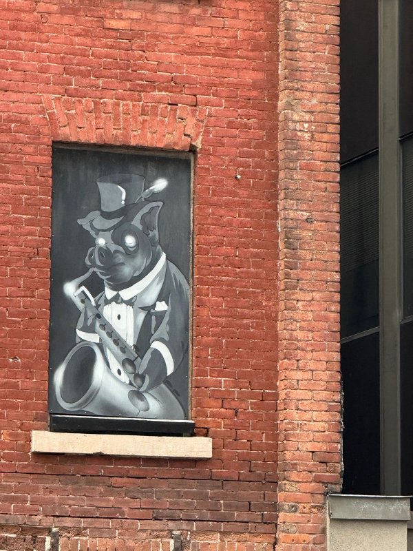 Ghost band street art mural photo 2