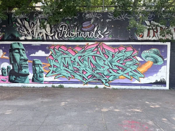 Mural by Mopes with Pat Buck at Slater Street Centretown (2026) by Mopes