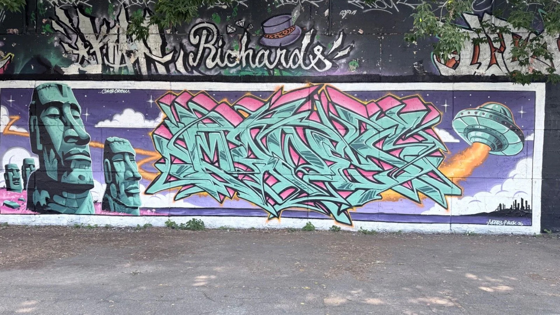 Mural artwork by Mopes - Street art in Centretown, Ottawa, Ontario