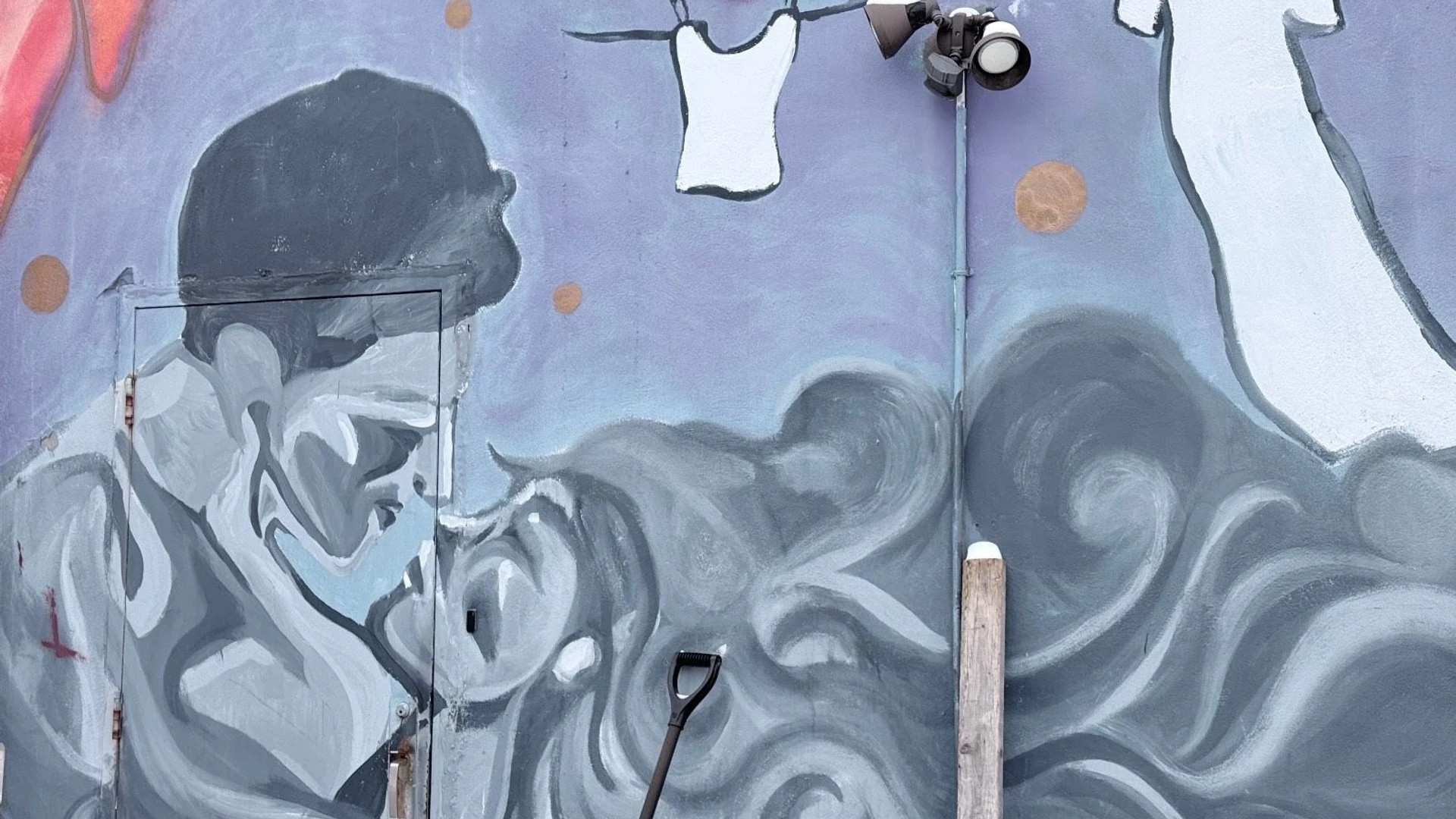 Public mural artwork in Rideau Gardens, Ottawa - Street art scene