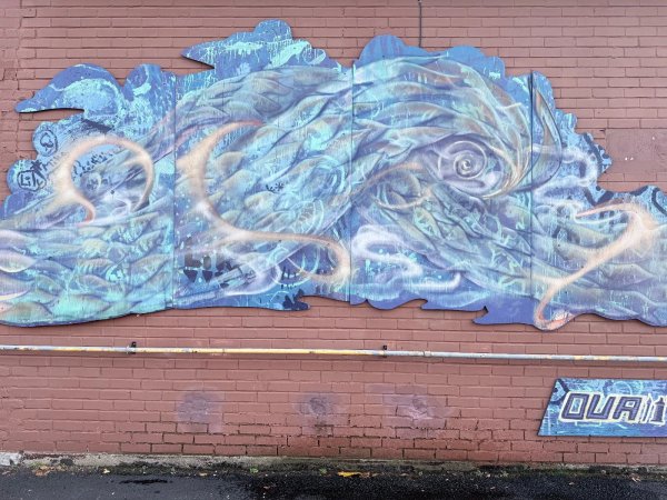 Untitled by Unknown - Mural in Wellington Village, Ontario