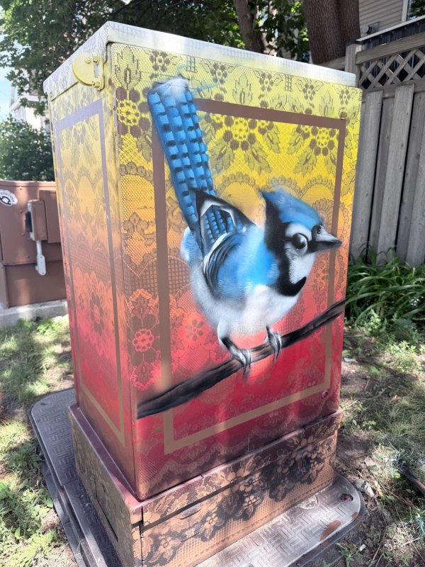 Mural artwork by Daniel Martelock - Street art in Hintonburg, Ottawa, Ontario