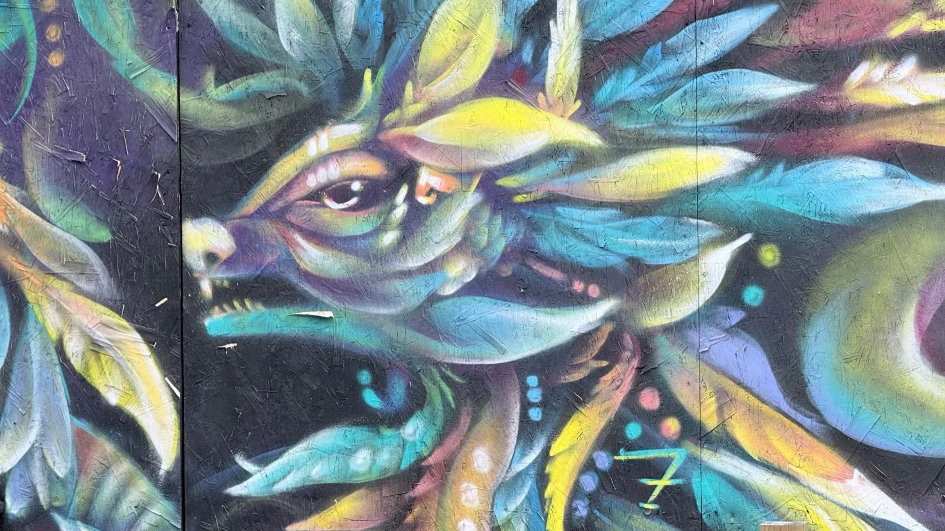 Mural artwork by Mique Michelle - Street art in Chinatown, Ottawa, Ontario