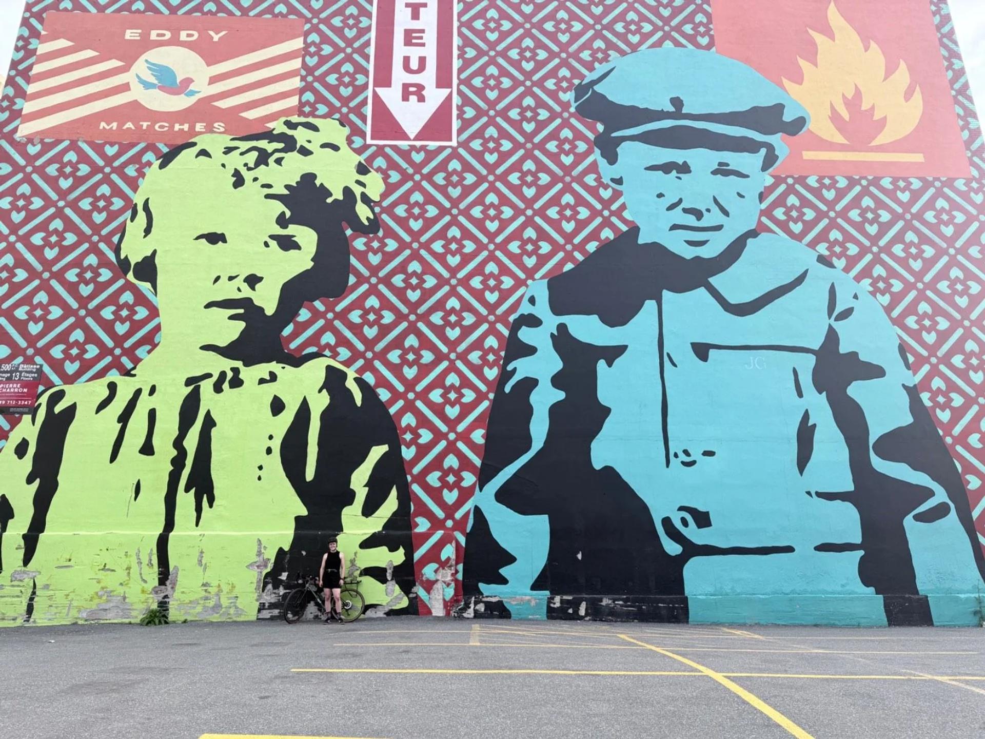Traces by José Guénette - Street art mural in Hull, Ottawa, Ontario