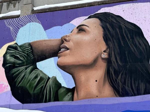 Mural artwork by Ryan Smeeton - Street art in Byward Market, Ottawa, Ontario