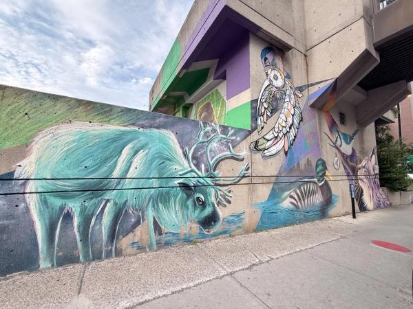 Animosités by Marie-Rosa Szychowska - Street art mural in Hull, Ottawa, Ontario