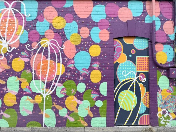 Street art mural in Centretown, Ottawa - Urban art photography