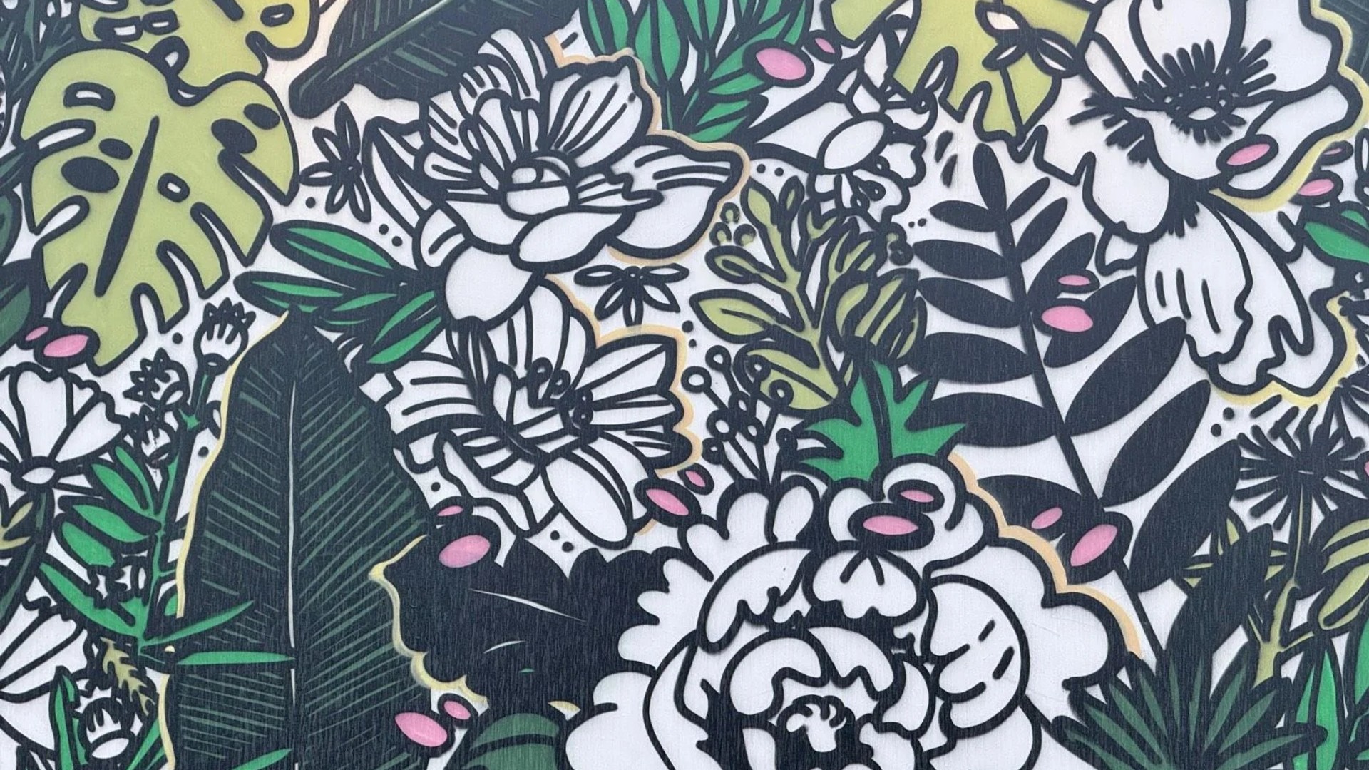 Mural artwork by Robert Lariviere (Falldown) - Street art in Byward Market, Ottawa, Ontario