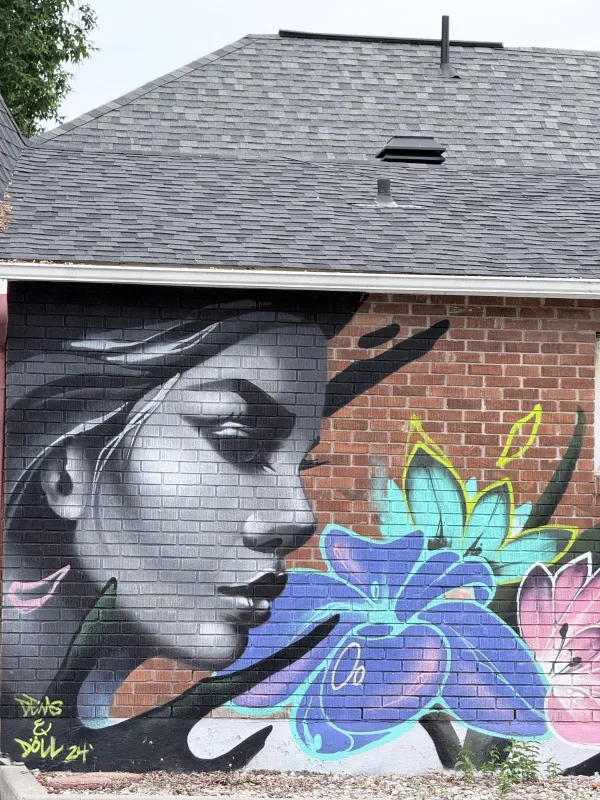 Murale par Dems & Doll au 363 Main rue (2024) by Dems & Doll