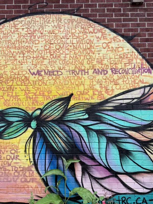 We Need Truth and Reconciliation - Street art mural in Old Ottawa South, Ottawa, Ontario