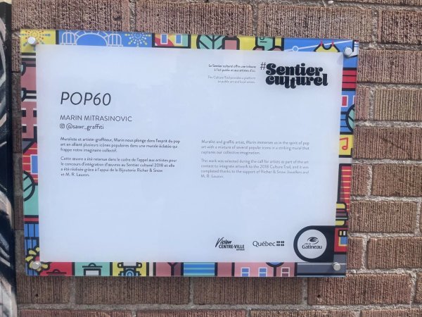 Mural artwork by MARIN MITRASINOVIC - Street art in Hull, Ottawa, Ontario