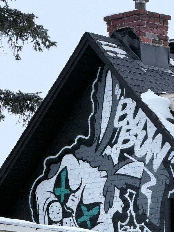 Street art mural in Hintonburg, Ottawa - Urban art photography