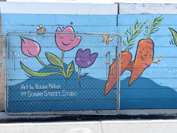 Mural artwork by Kasia Niton - Street art in Byward Market, Ottawa, Ontario