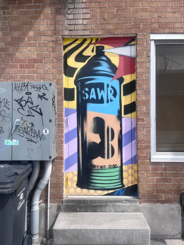 Marin’s pop art installation in the Gatineau Culture Sector. A highlight of the downtown street art scene