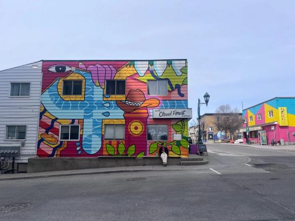 Mural artwork by Andree Godin - Street art in Hull, Ottawa, Ontario