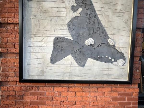 Public art installation in downtown Ottawa (Centretown), a colorful, large-scale mural enriching the urban landscape.