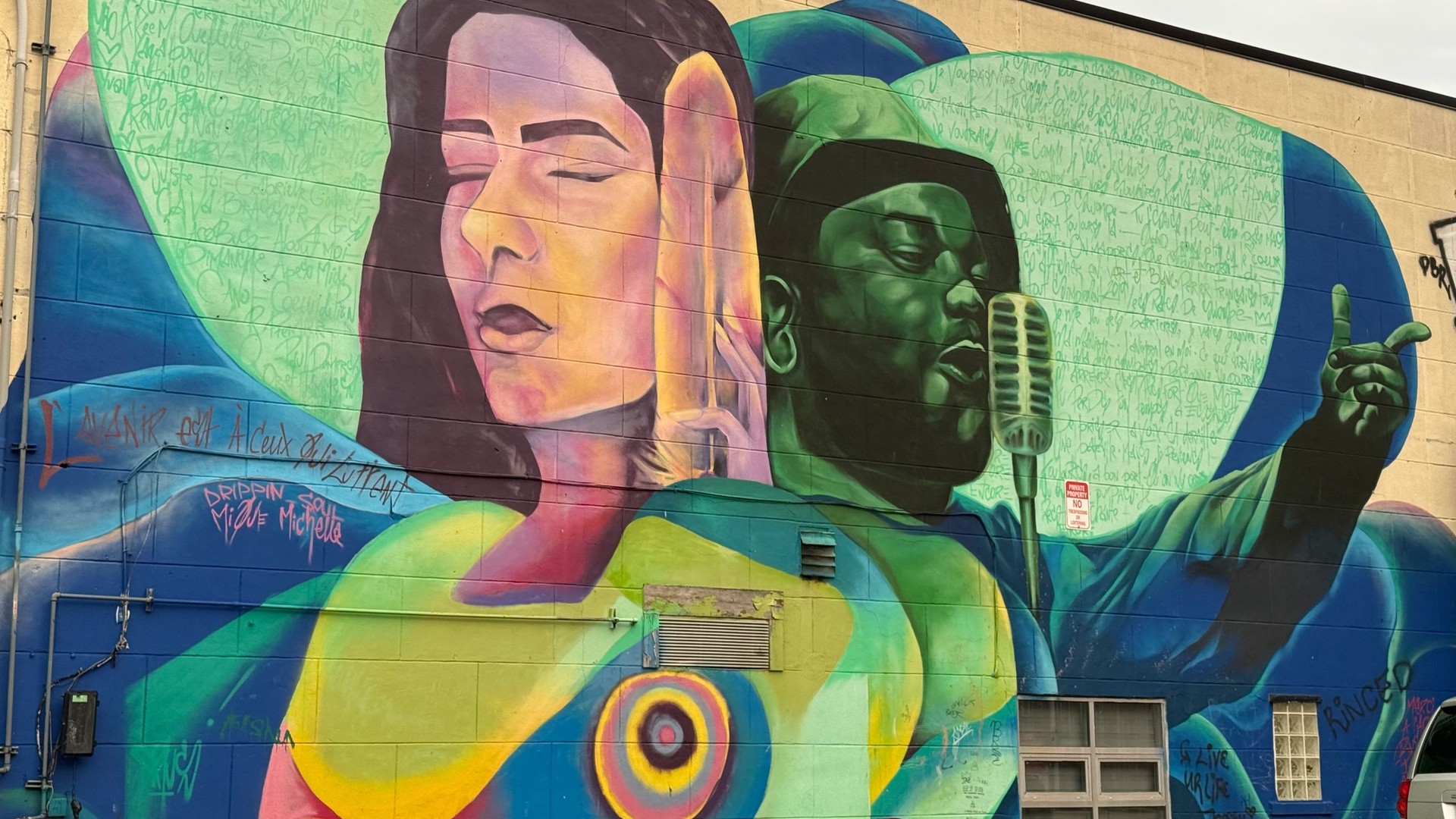 Nos Muralités mural in Lowertown by Mique Michelle