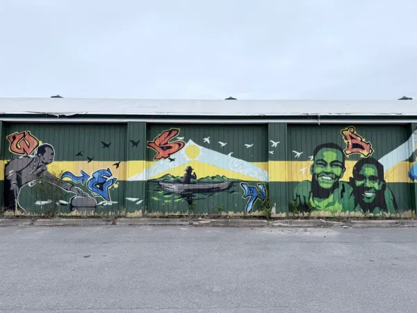 Murale au old Granite Curling Club of Ouest Ottawa 2026 by Unknown / Inconnu