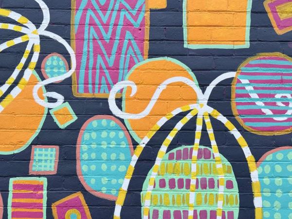 Street art mural in Centretown, Ottawa - Urban art photography