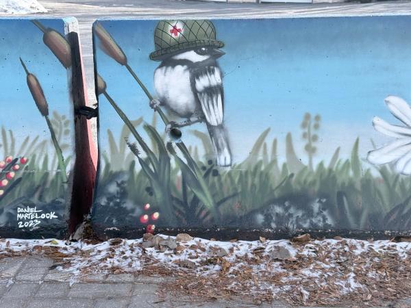 Untitled by Daniel Martelock - Mural in Hintonburg, Ontario