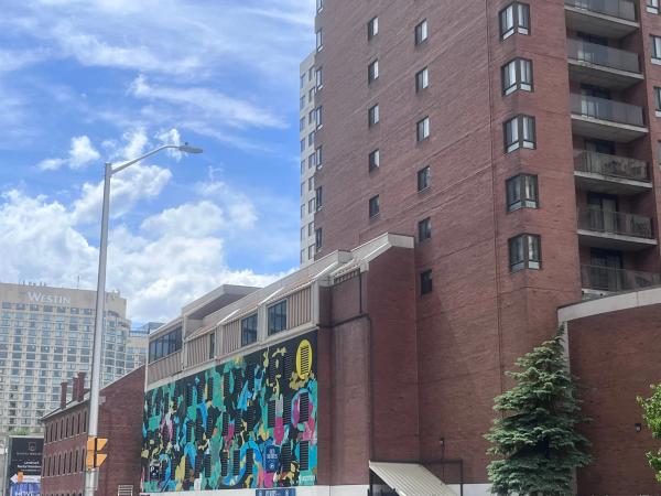 Mural artwork by Eepmon - Street art in Byward Market, Ottawa, Ontario