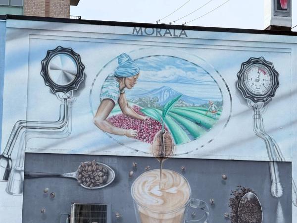 Mural artwork by Jocelyn Galipeau - Street art in Centretown, Ottawa, Ontario