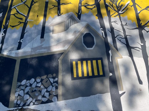 Canadiana Block by Dan Bergeron - Street art mural in Centretown, Ottawa, Ontario
